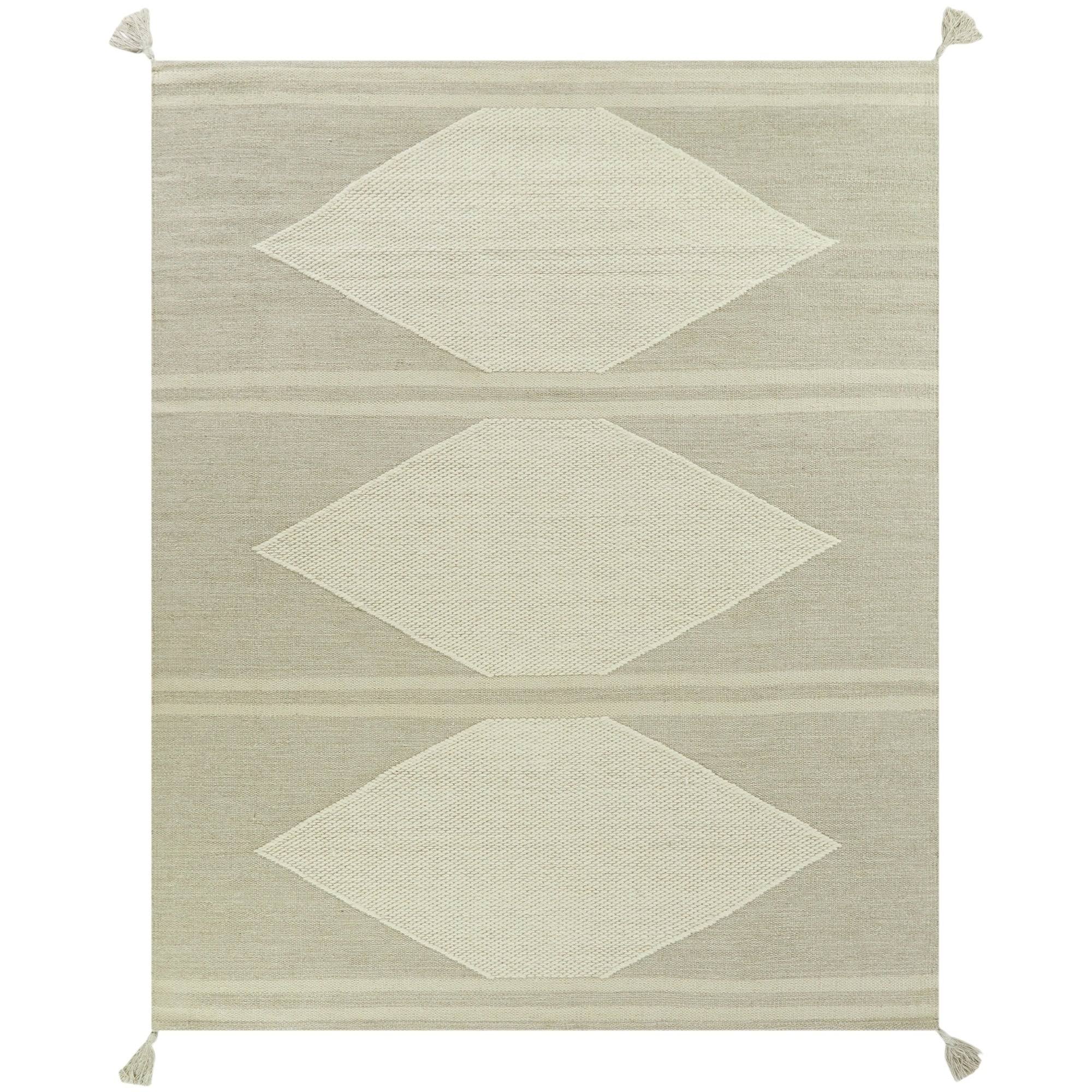 Papilio Bolton Geometric Cotton Flatweave Area Rug - 2&7x22 x 6&4x22 Runner - Beige