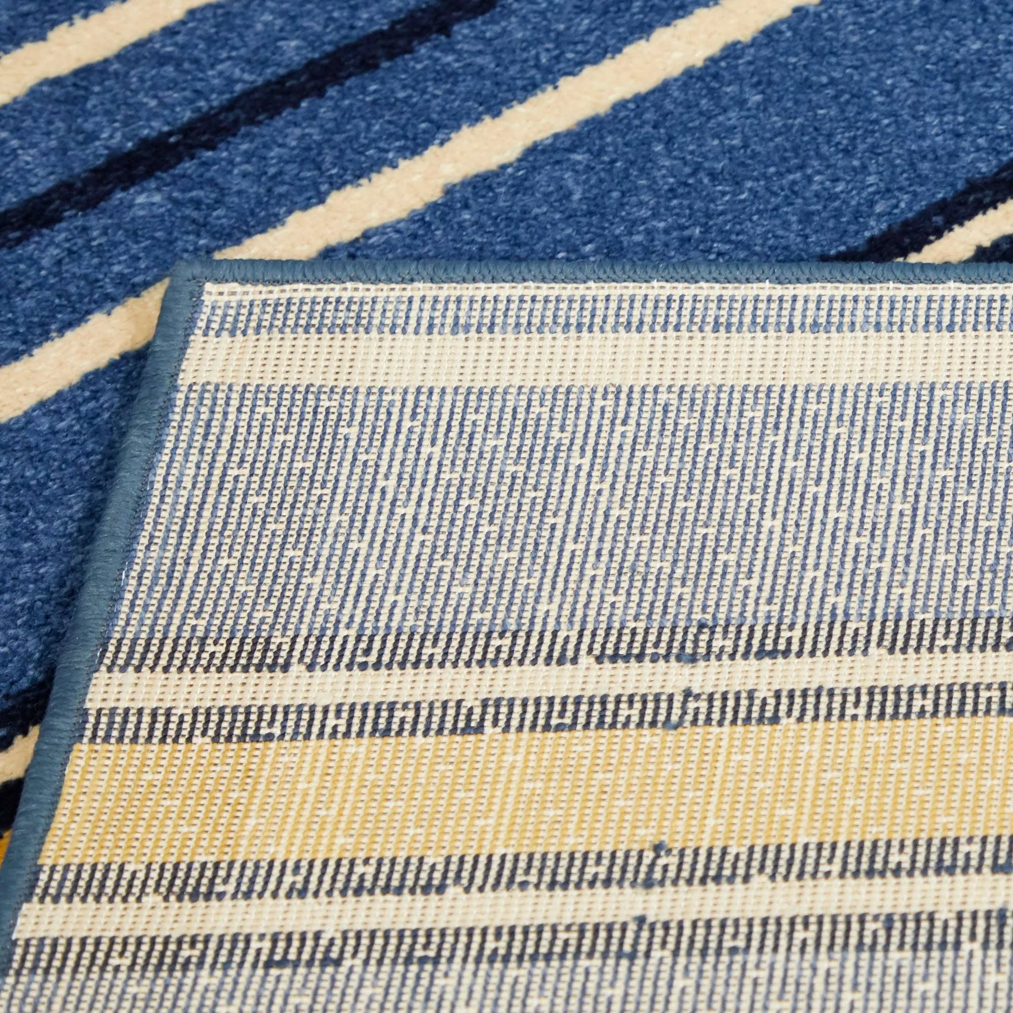 Balta Aubrey Blue 8 ft. x 10 ft. Classic Stripe Area Rug