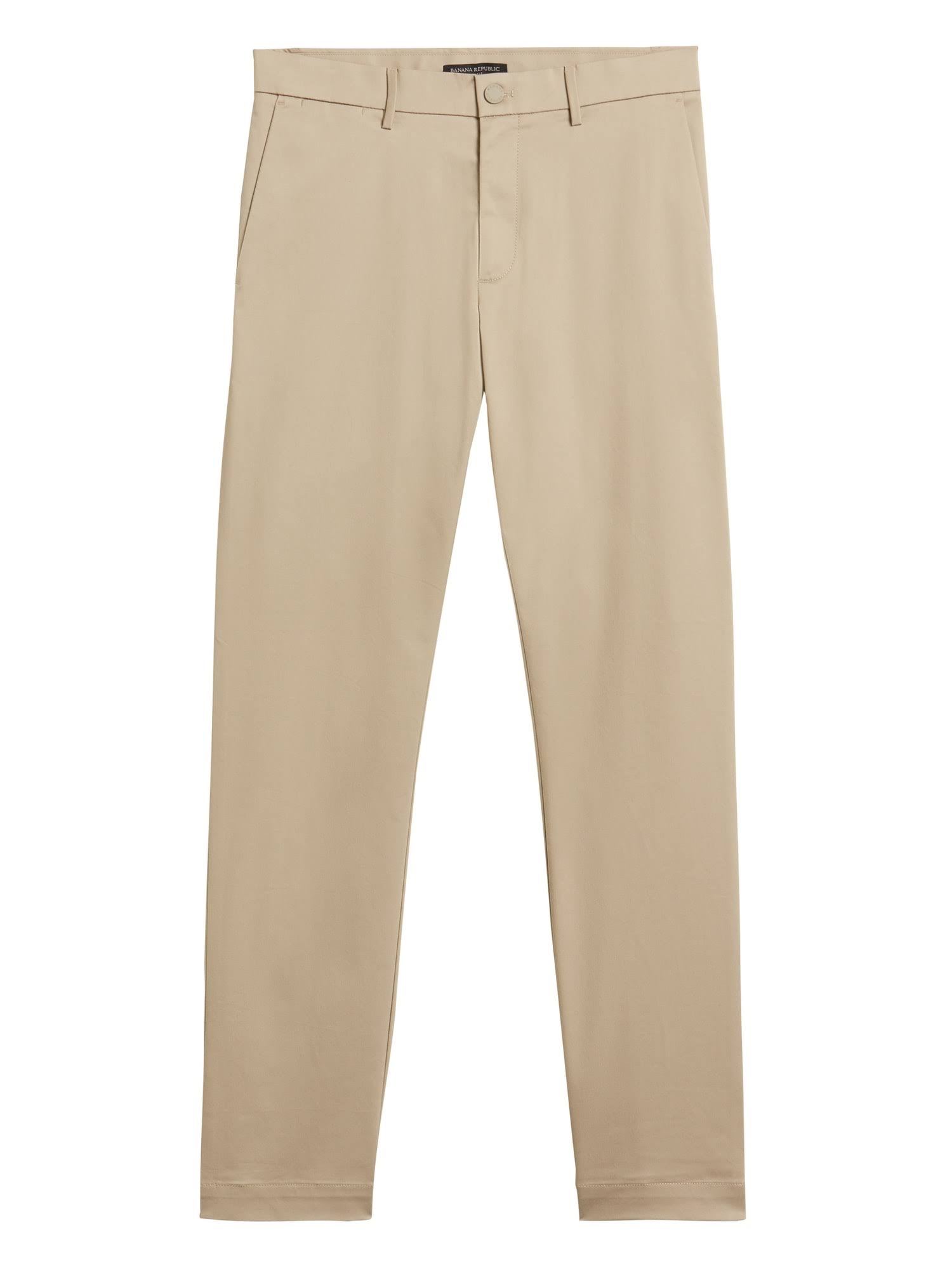 Banana Republic Men's Aiden Slim Core Temp Pant Sand Khaki Beige Size 36W 34L