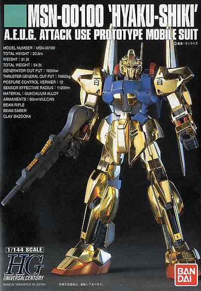 Gundam MSN-00100 Hyaku-Shiki HGUC 1/144 Scale