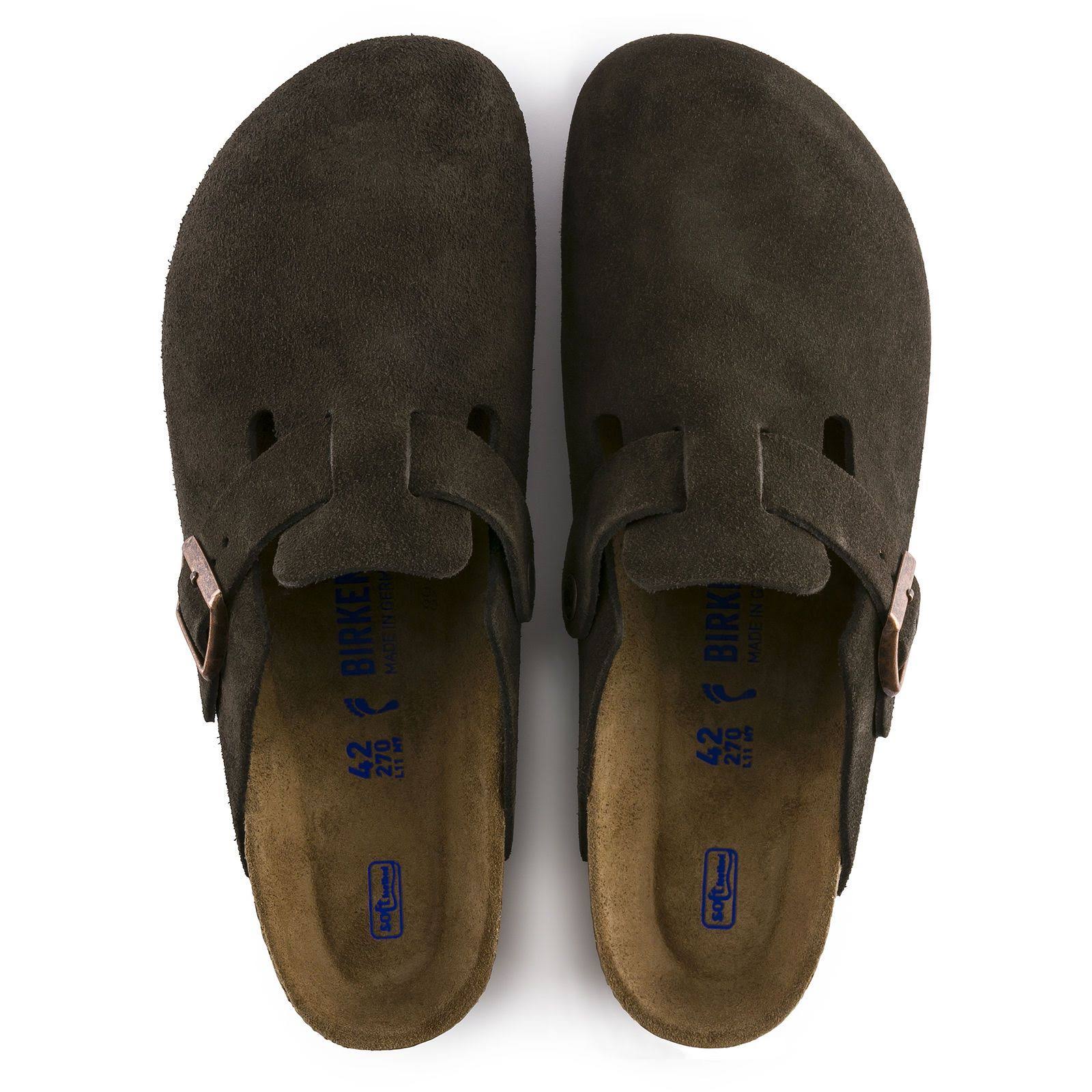 Birkenstock Boston Soft Footbed Clog - 35 - Taupe Suede