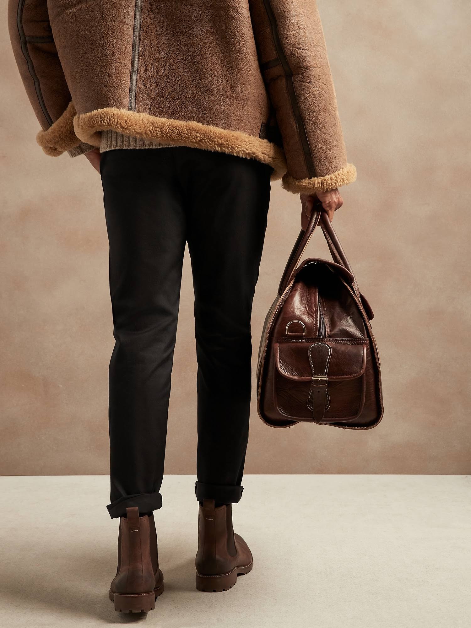 Banana Republic Men's Aiden Slim Core Temp Pant Black Size 40W 34L