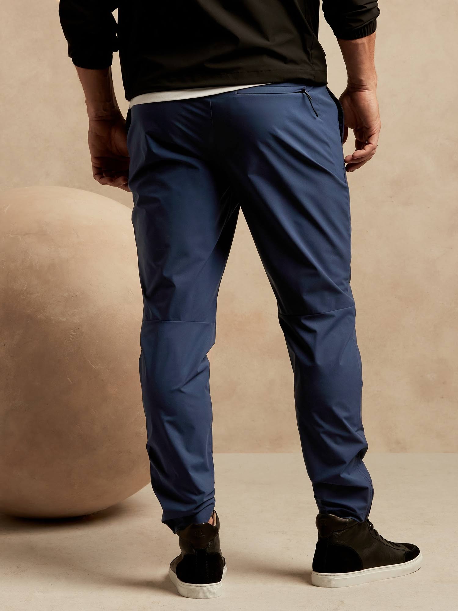 Banana Republic Men's BR Sport Motion Tech Jogger Ocean Blue Tall Size L