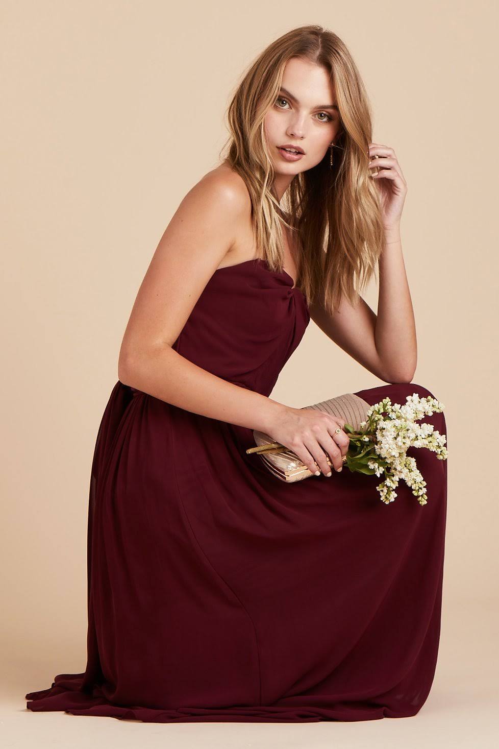 Birdy Grey Chicky Convertible Bridesmaid Dress in Cabernet S / Cabernet