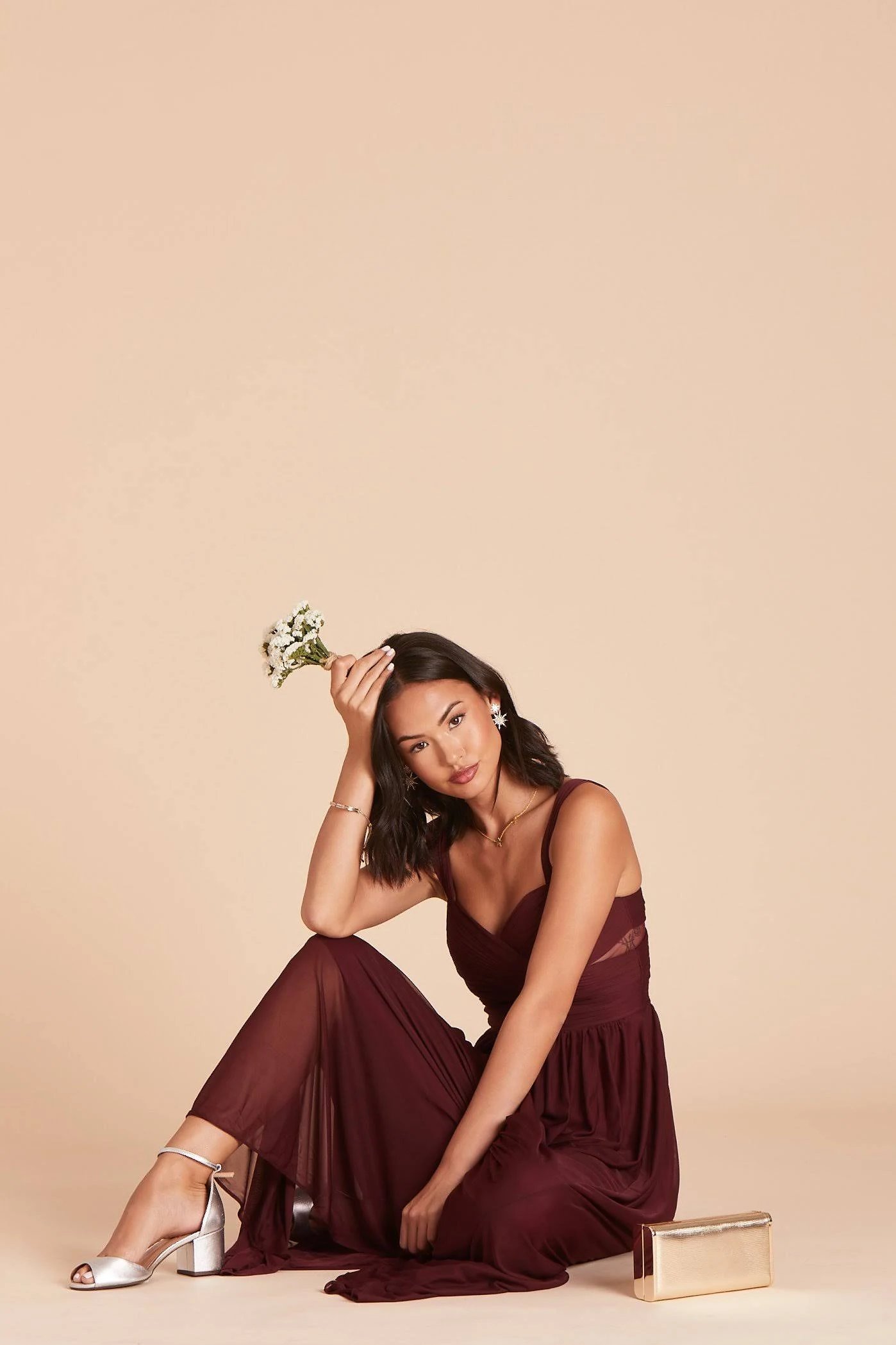 Birdy Grey Elsye Bridesmaid Dress in Cabernet XL / Cabernet