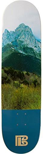 Bamboo Skateboards Mountain Graphic Skateboard Deck, Natural, 8.0x22 x 31.75x22