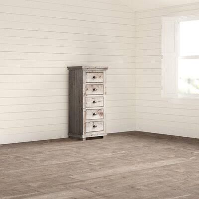 Lockridge 5 Drawer Lingerie Chest Birch LANE? Color: Weathered Gray
