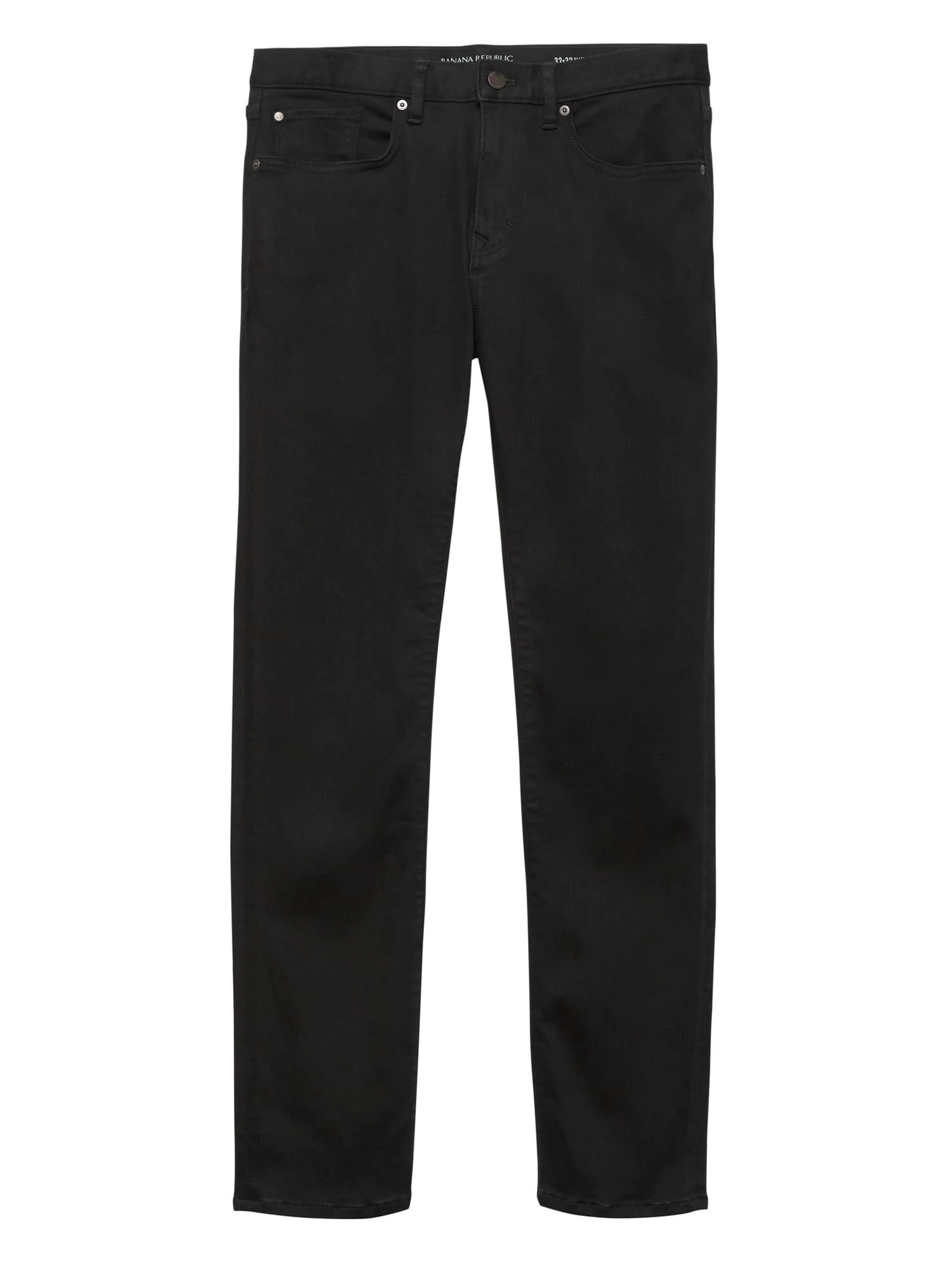 Banana Republic Men's Slim Luxe Traveler Black Jean True Black Size 33W 30L