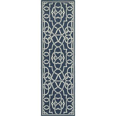 McBeth Geometric Navy Indoor / Outdoor Area Rug Birch Lane Rug Size: Runner 2&3x22 x 7&7x22