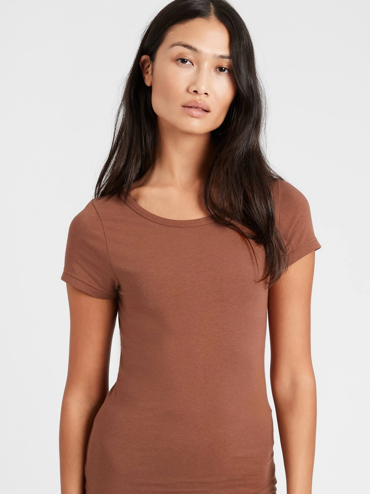 Banana Republic Women's Essential Layering T-Shirt Hue 182 Size XL