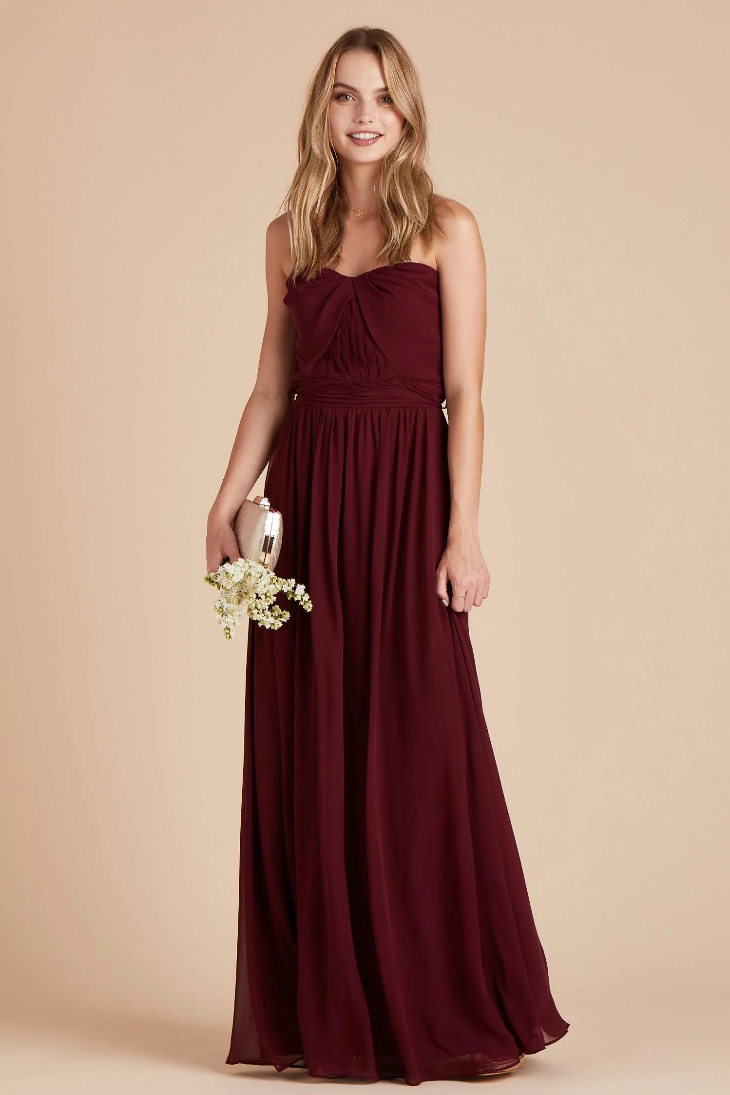 Birdy Grey Chicky Convertible Bridesmaid Dress in Cabernet Xs / Cabernet