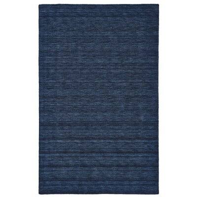 Larissa Handwoven Wool Dark Blue Area Rug Brayden Studio Rug Size: Rectangle 9&6x22 x 13&6x22