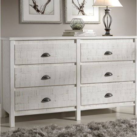 Greyleigh Bedias 6 Drawer Double Dresser, White