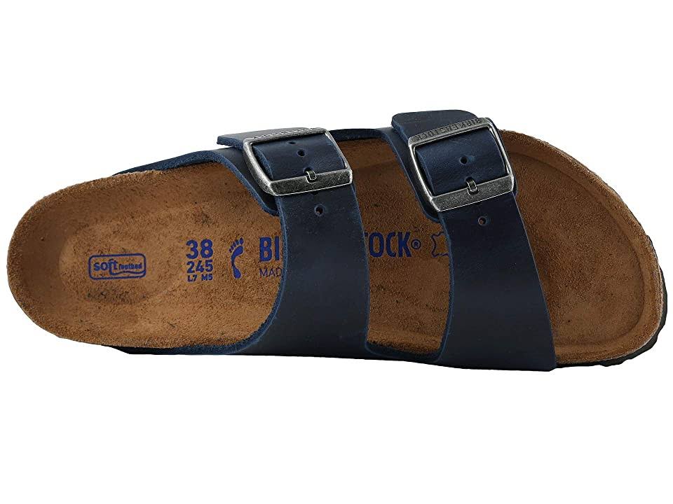 Birkenstock Arizona Soft Footbed (36 Blue Oiled Leather)