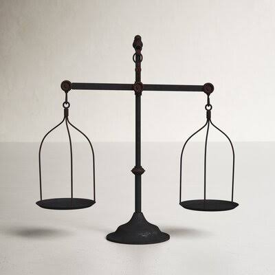 Zhenya Scale Sculpture Birch Lane Finish: Black