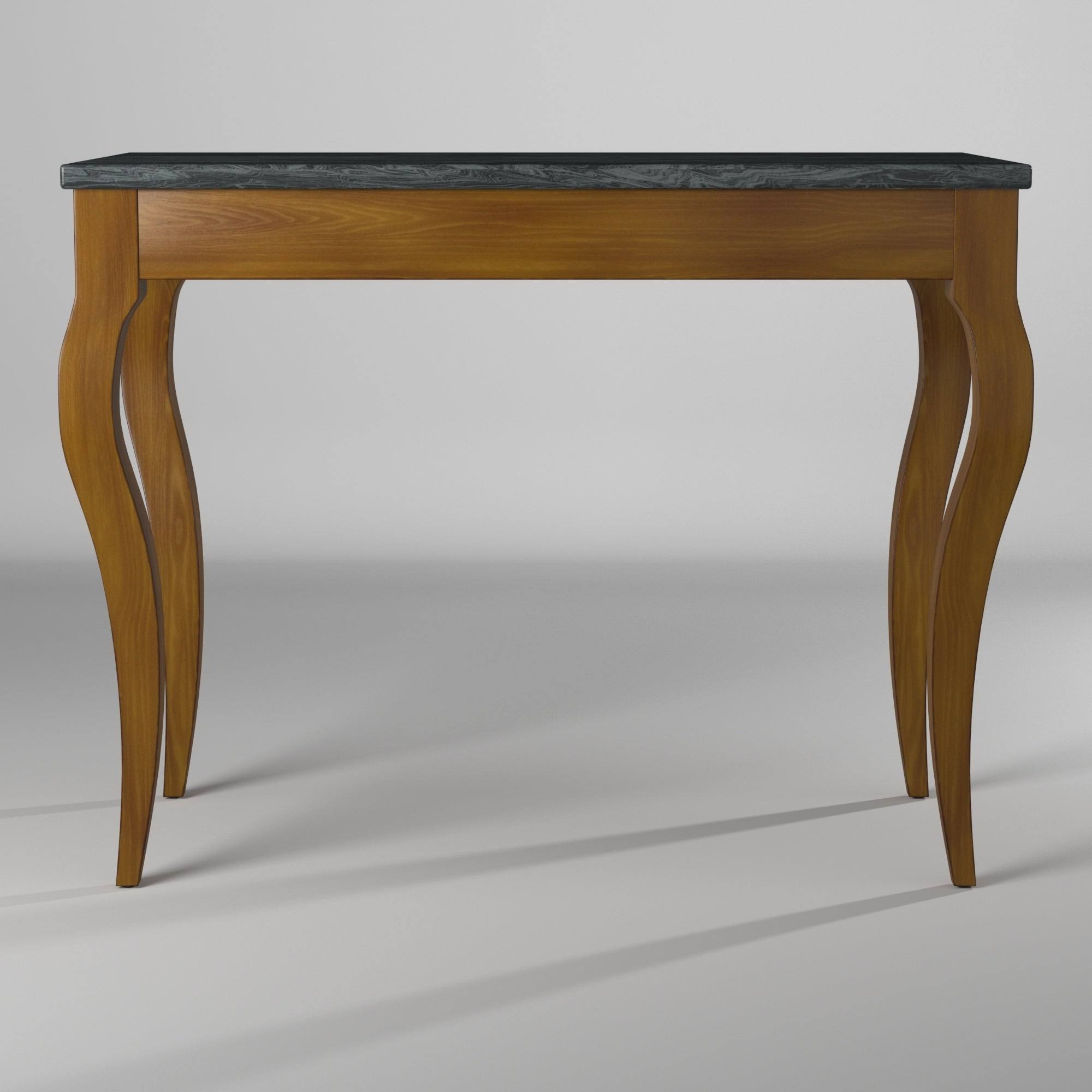 Picket House Furnishings Melony Desk with Marble Top in Grey