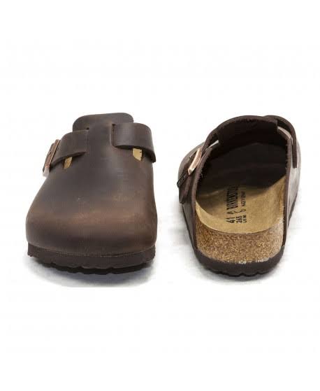 Birkenstock Boston Leather Clog - Women's Habana Oiled Leather, 37.0