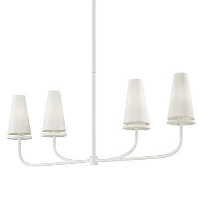 Beyer 4-Light Kitchen Island Cone Pendant Fixture Finish: Gesso White