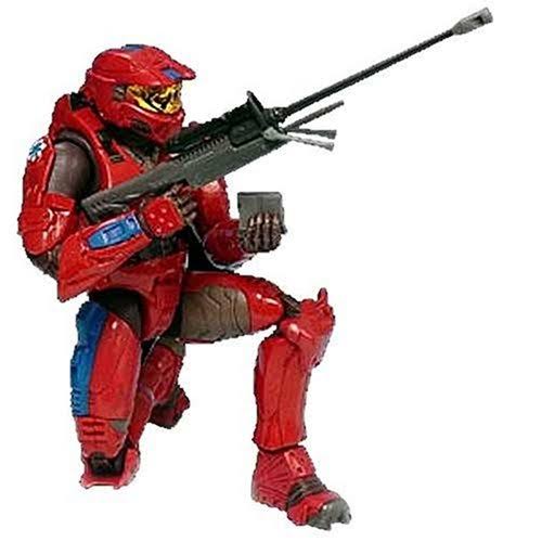 Halo 2 Series 4 Figure: Red Spartan with Blue Trim