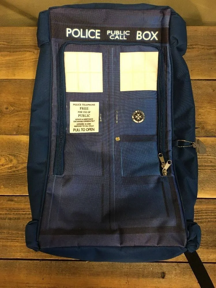 Bioworld Dr. Who Tardis Zipper Backpack