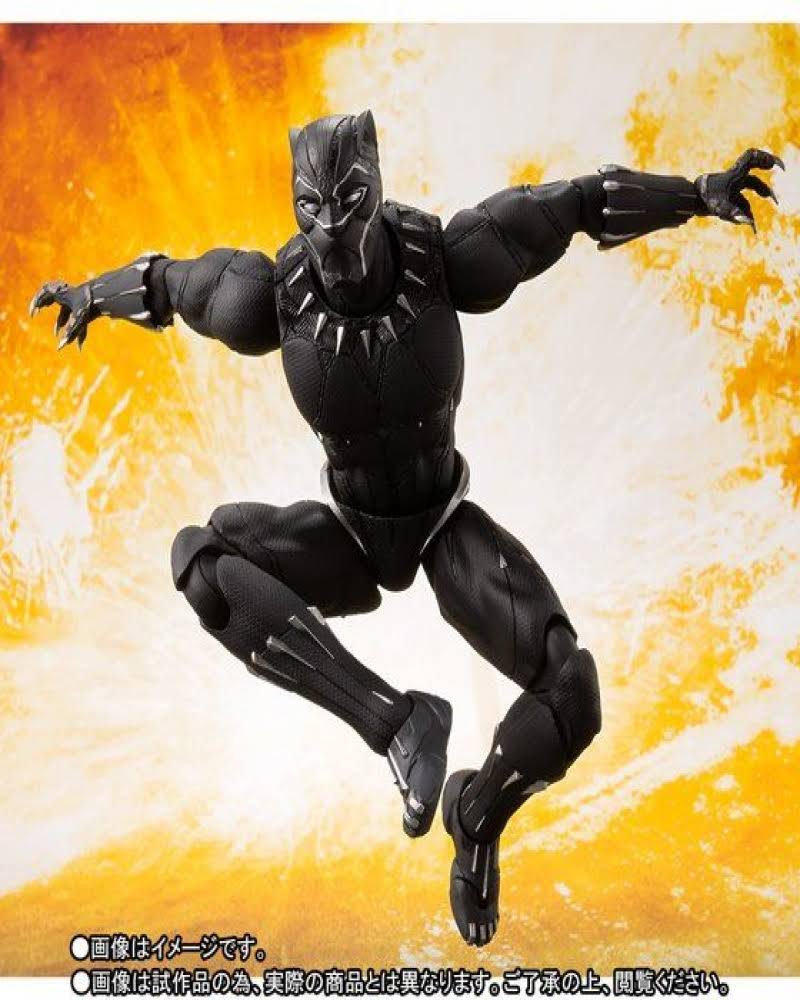 Avengers Infinity War: Black Panther & Tamashii Effect Rock S.H.Figuarts