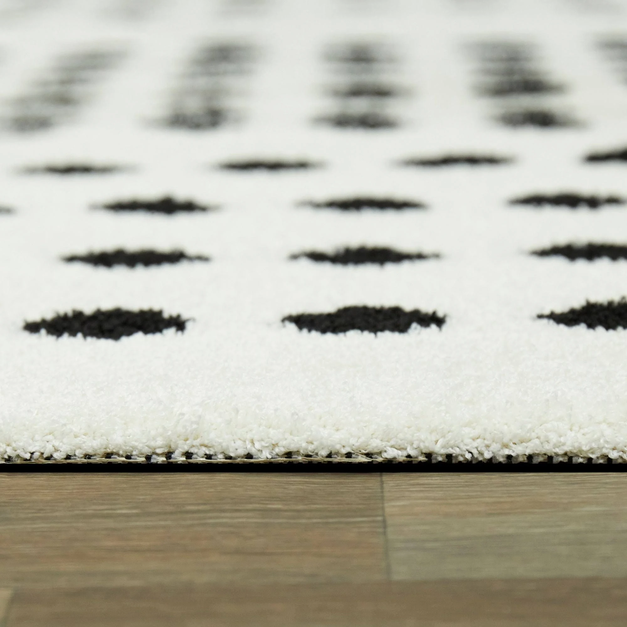 Balta Seurat White 5 ft. x 7 ft. Modern Dots Area Rug