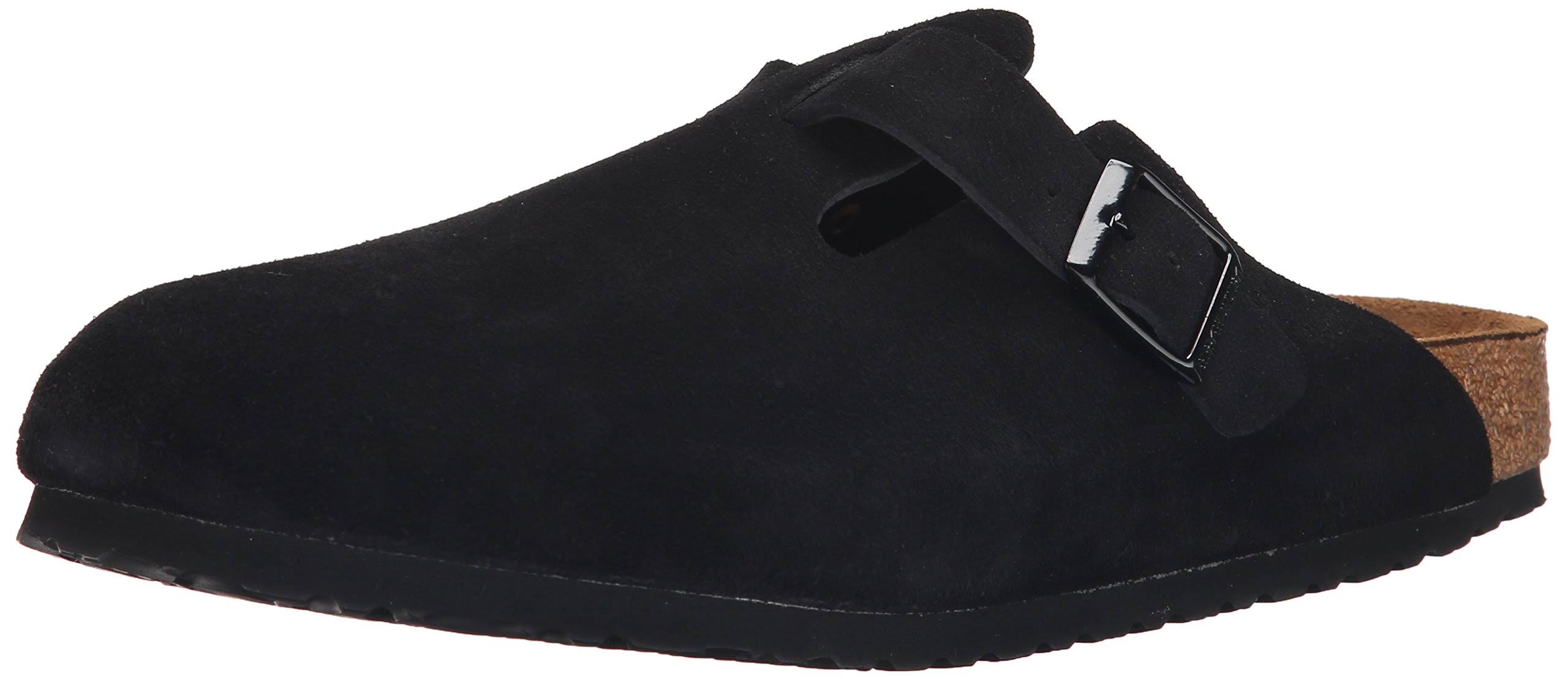 Birkenstock Boston Soft Footbed - Black Suede Size 39