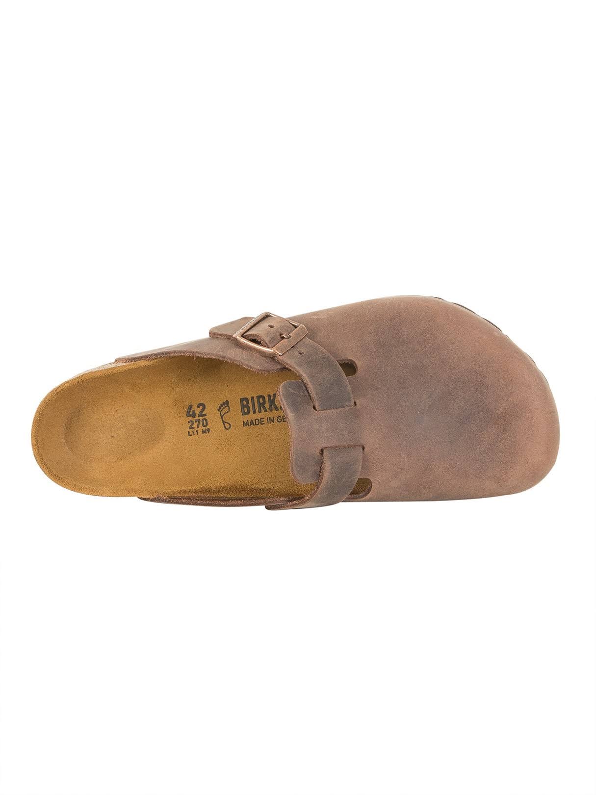 Birkenstock Boston Oiled Leather Clogs - Habana