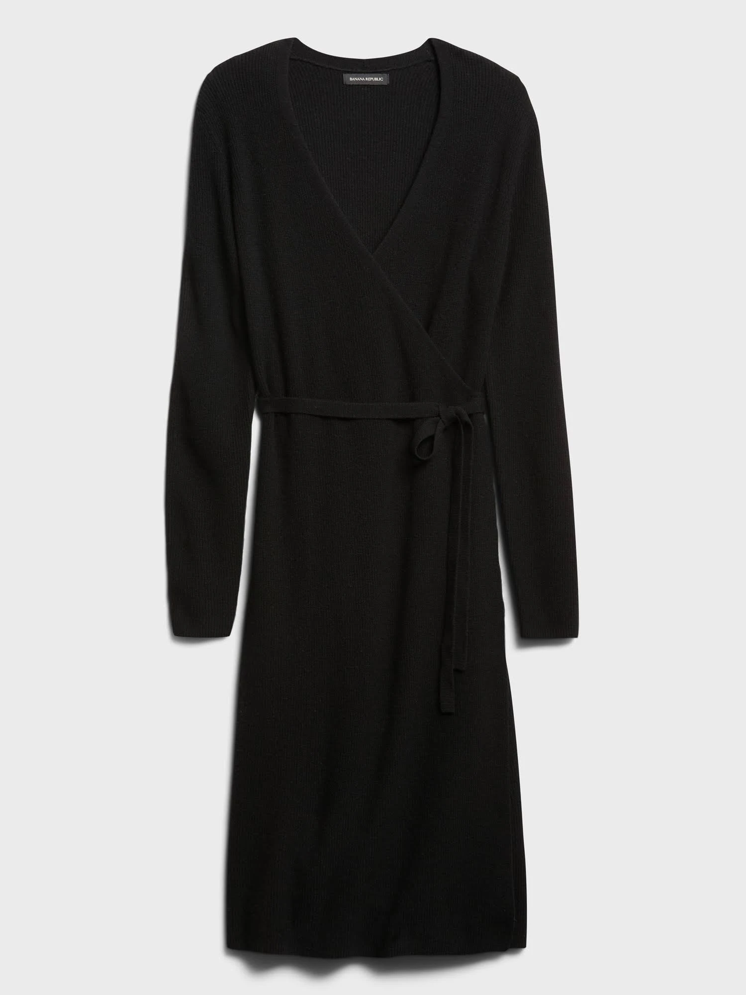 Banana Republic Women's Wrap Sweater Dress Black Size Xs