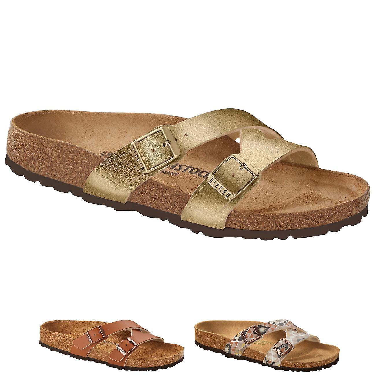 Birkenstock Women's Yao Balance Birko-Flor Sandals Ginger Brown 2.5