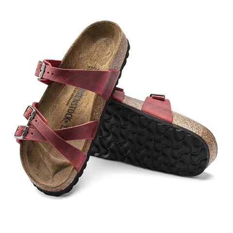 Birkenstock Franca Fire Red Oiled Leather / 36 / Narrow