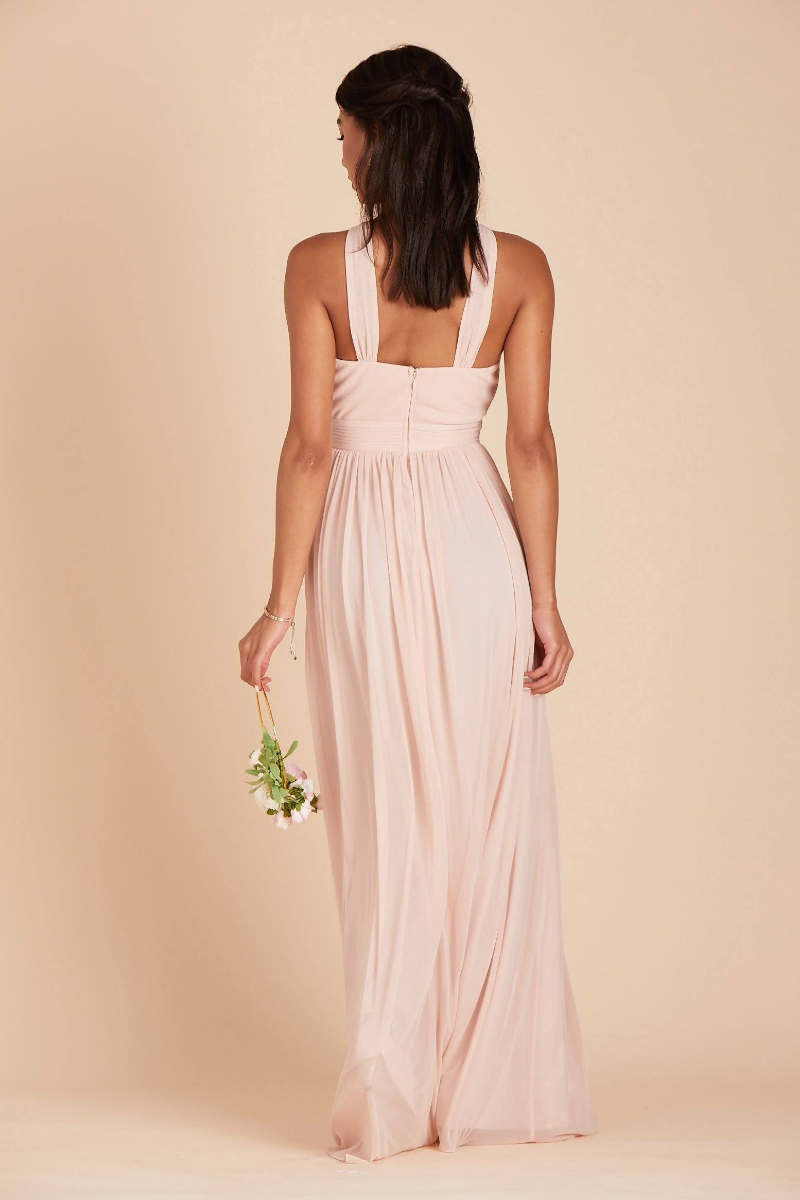 Birdy Grey Kiko Bridesmaid Dress in Pale Blush L / Pale Blush
