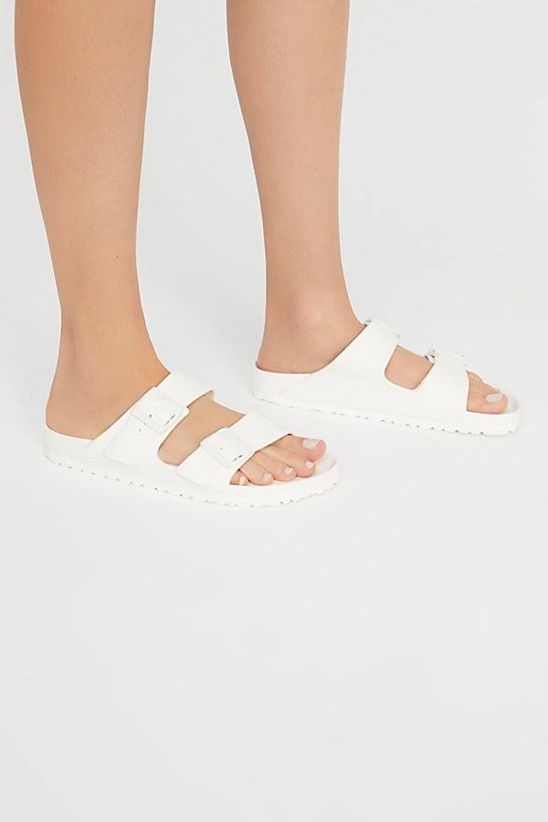 Eva Arizona Birkenstock Sandals by Birkenstock at Free People, White, EU 41
