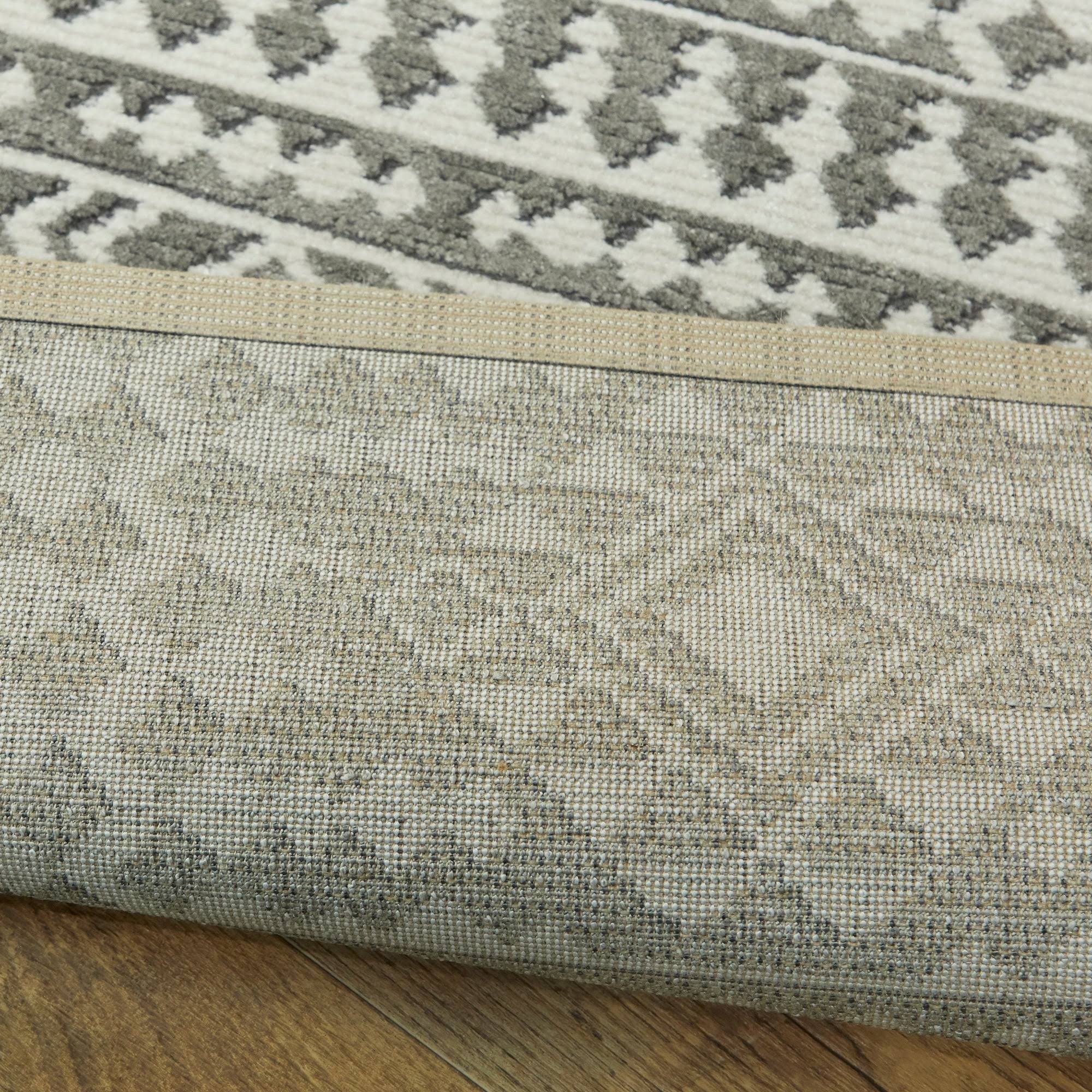 Rico Transitional Southwestern Area Rug - 7&10x22 x 10& - Charcoal Grey