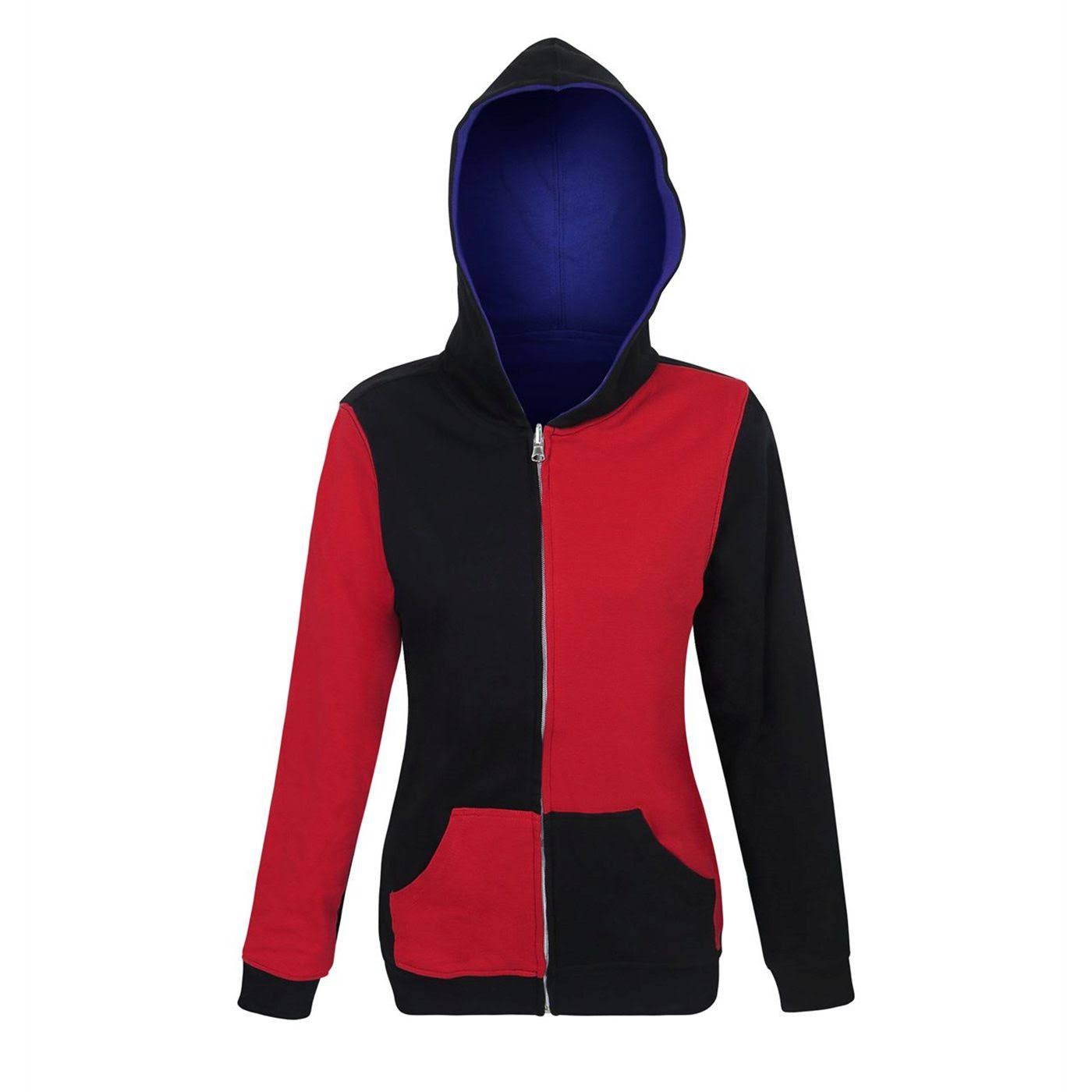 Harley Quinn and Joker Reversible Hoodie XL