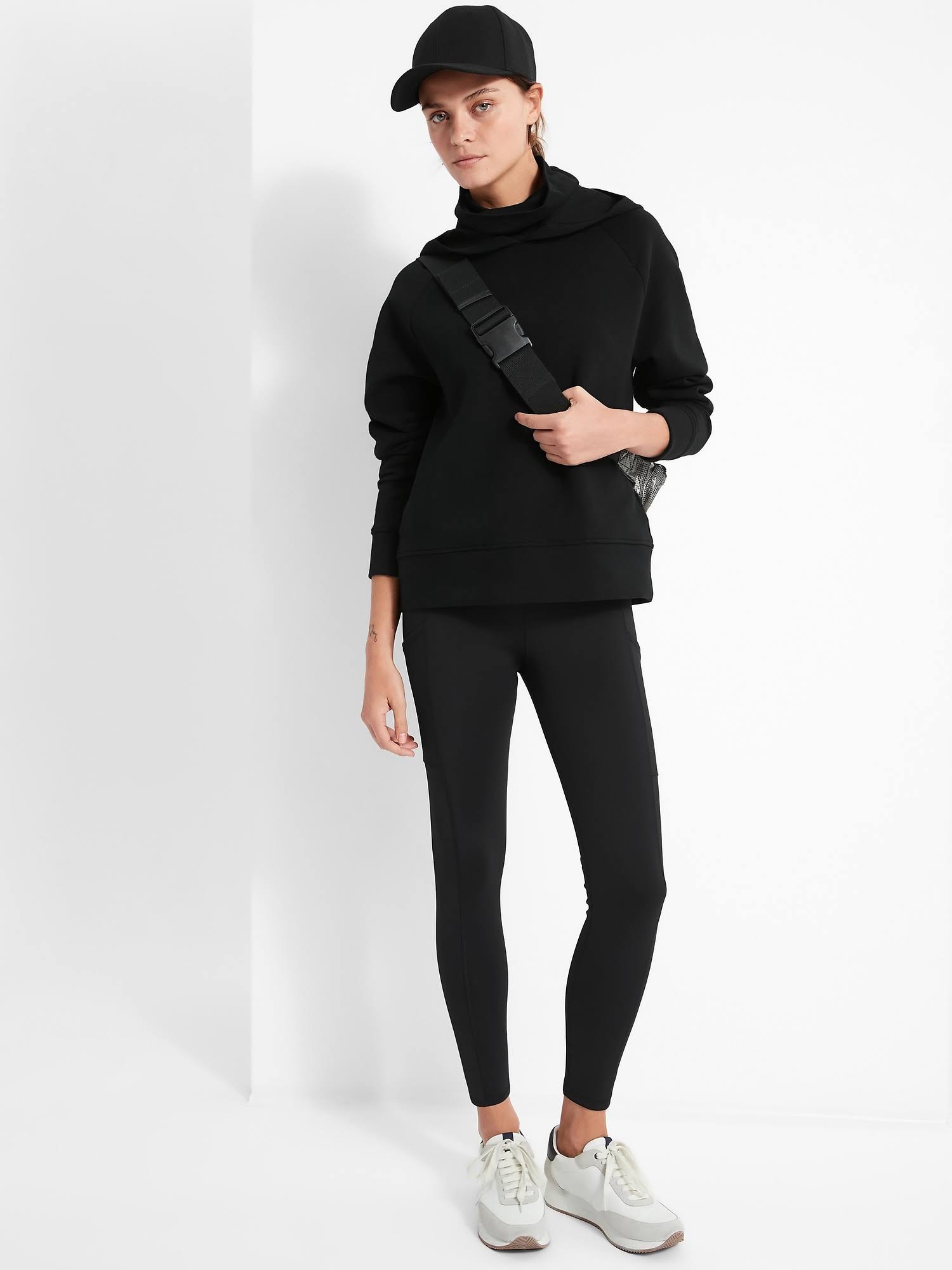 Banana Republic Women's on The Go 7/8 Legging Black Size XXL