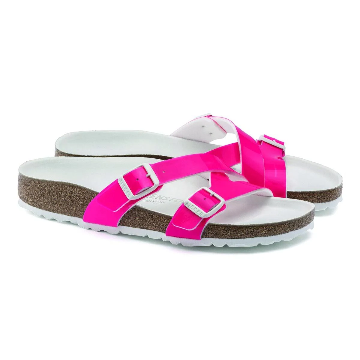 Women's Birkenstock Yao Hex Neon Slide, Size: 39, Yellow