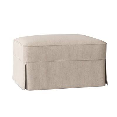 Wayfair Custom Upholstery Barrand Ottoman Body Fabric: Curious Pearl