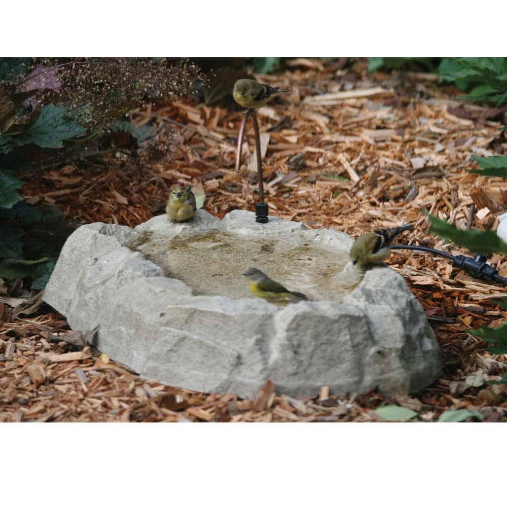 Birds Choice Rocky Mountain Ground Bird Bath with Dripper