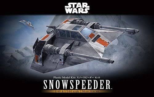Bandai Star Wars 1/48 & 1/144 Snowspeeder Set Plastic Model Kit New F