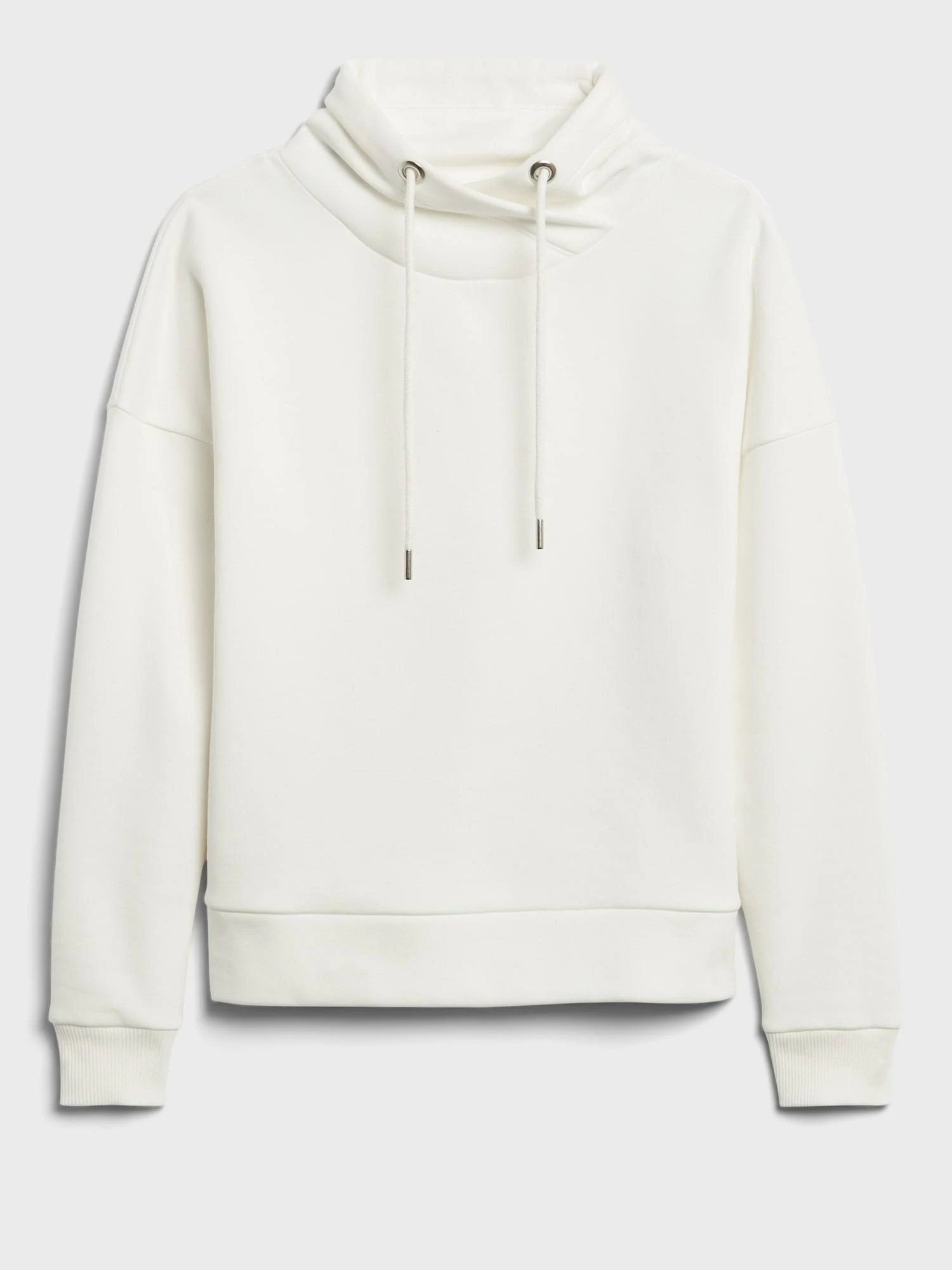 Banana Republic Women's Funnel-Neck Sweatshirt Almond Beige Size Xs