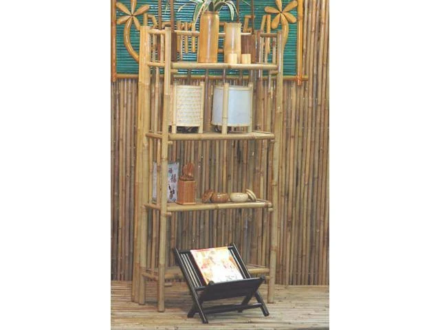 Bamboo54 Handmade Bamboo 4-Tier Folding Bookcase (Vietnam)