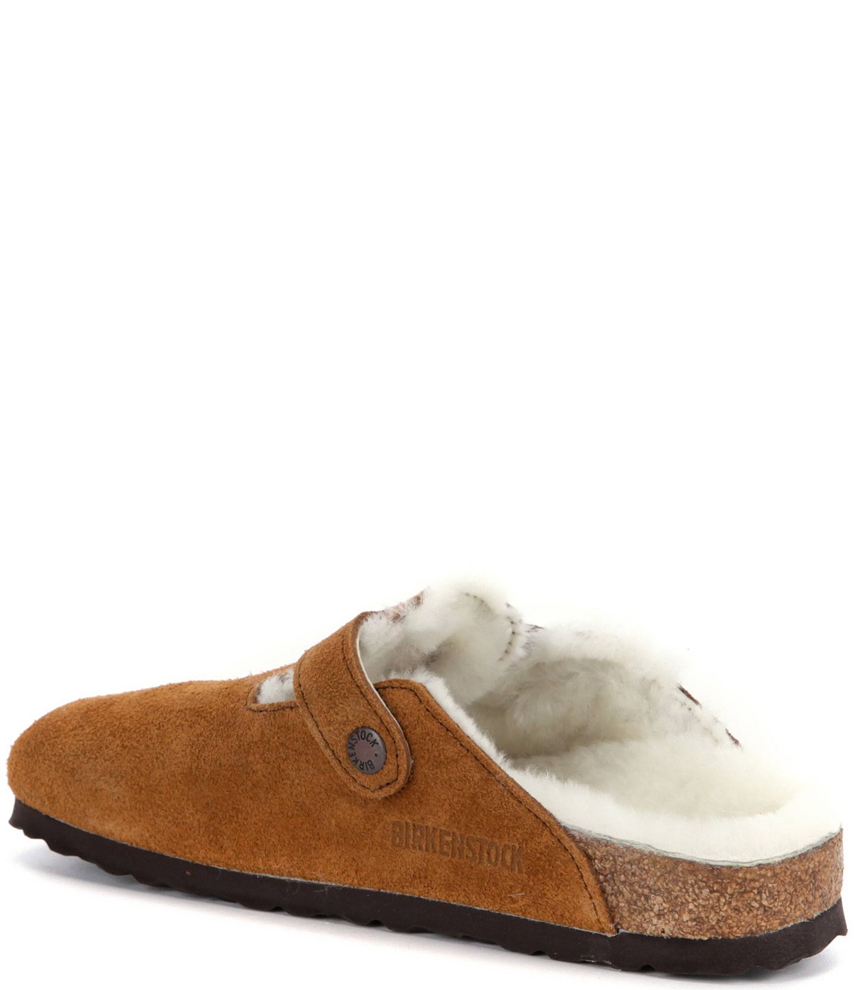Birkenstock Women's Boston Shearling Clogs, Black