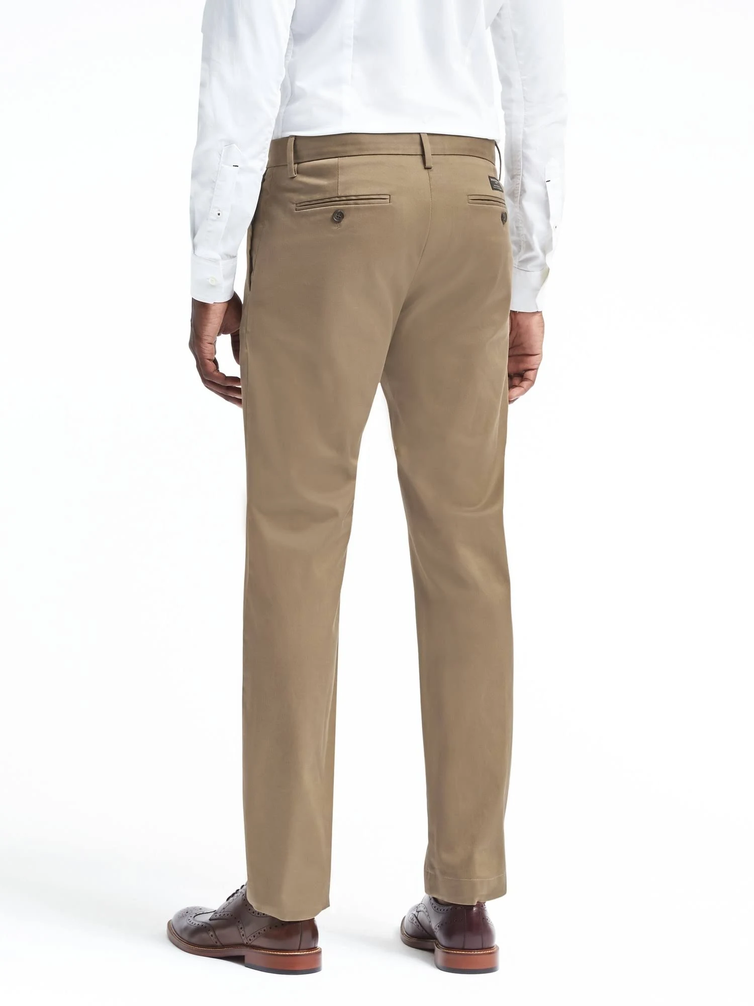 Banana Republic Men's Emerson Straight Rapid Movement Chino Pant Airforce Khaki Size 29W 30L