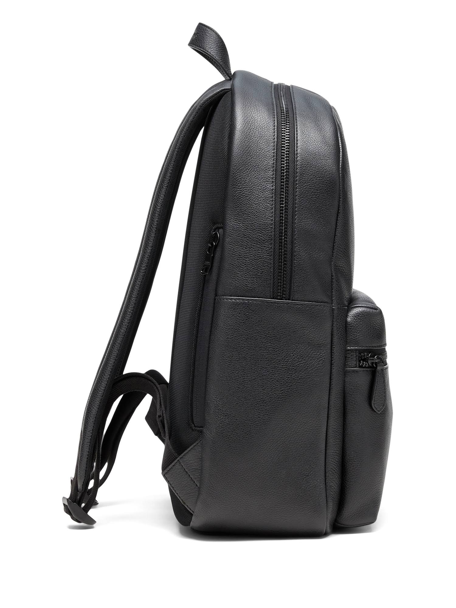Banana Republic Men's Leather Backpack Black Regular Size One Size