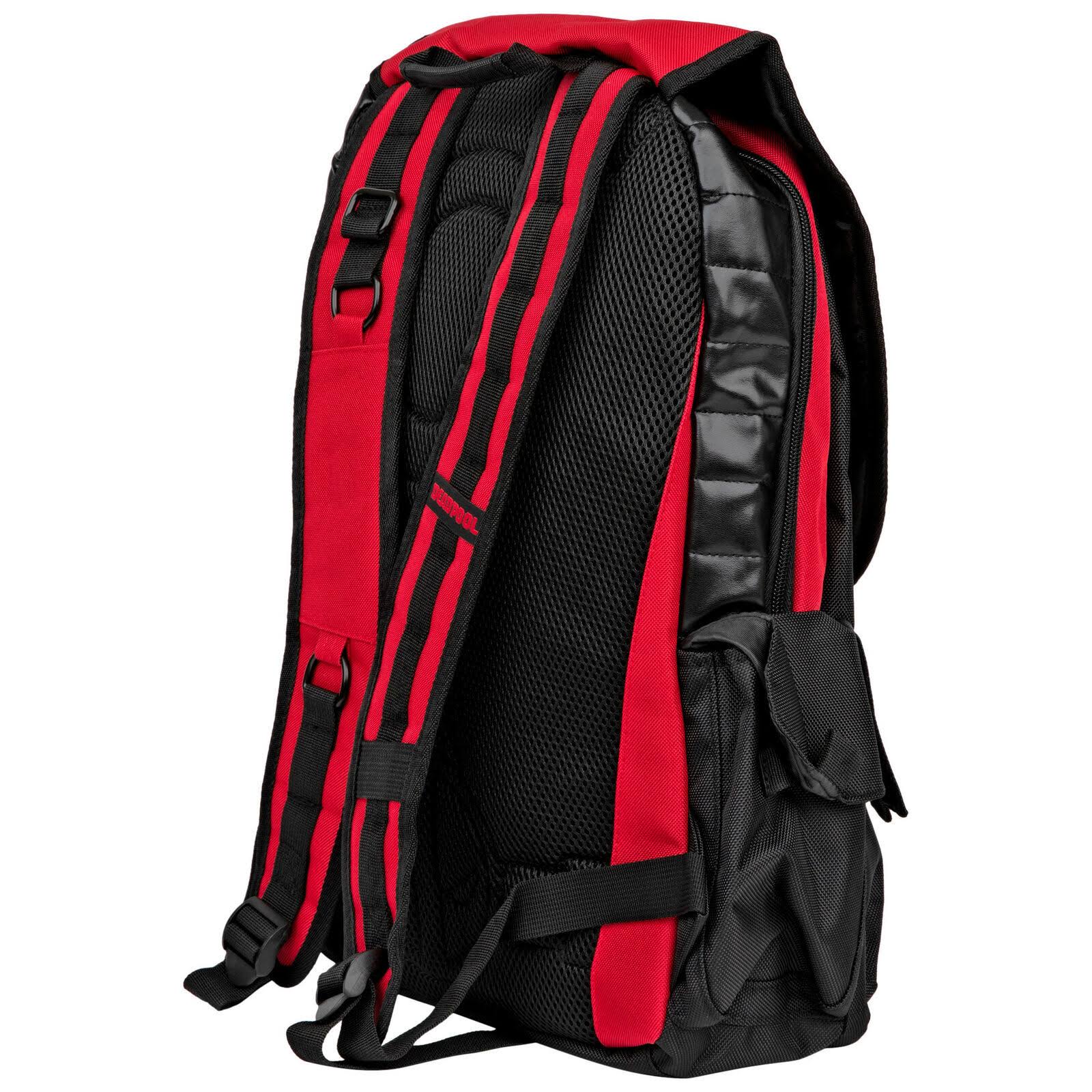 Deadpool Black and Red Laptop Backpack