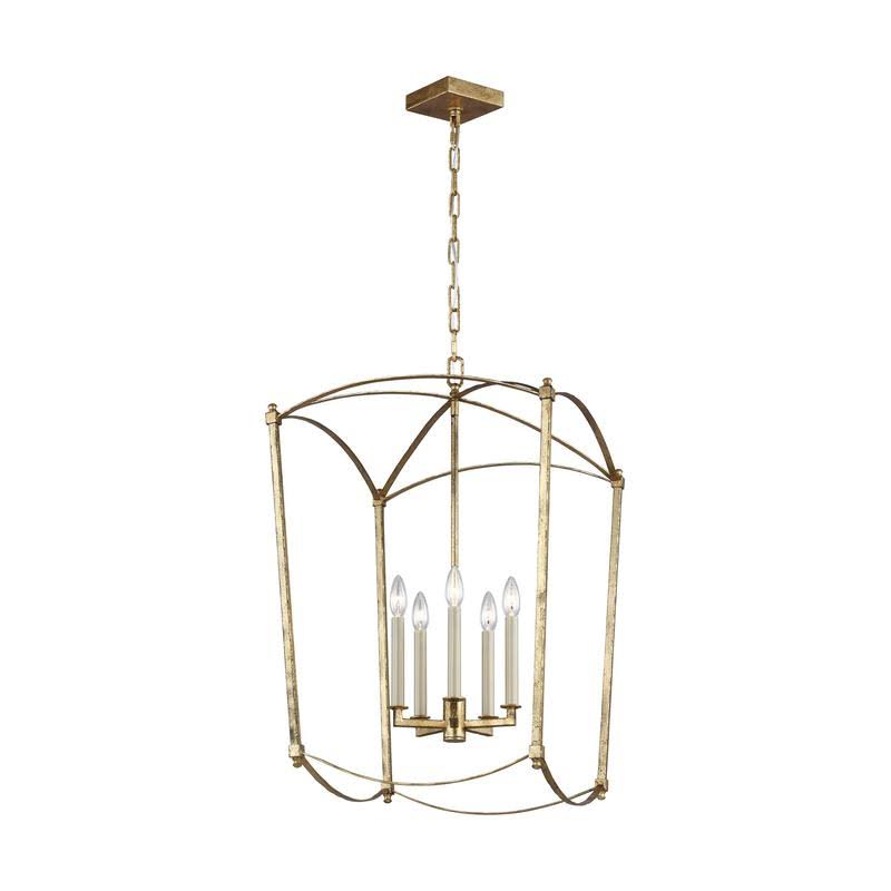 Feiss Thayer 4-Light Chandelier Smith Steel