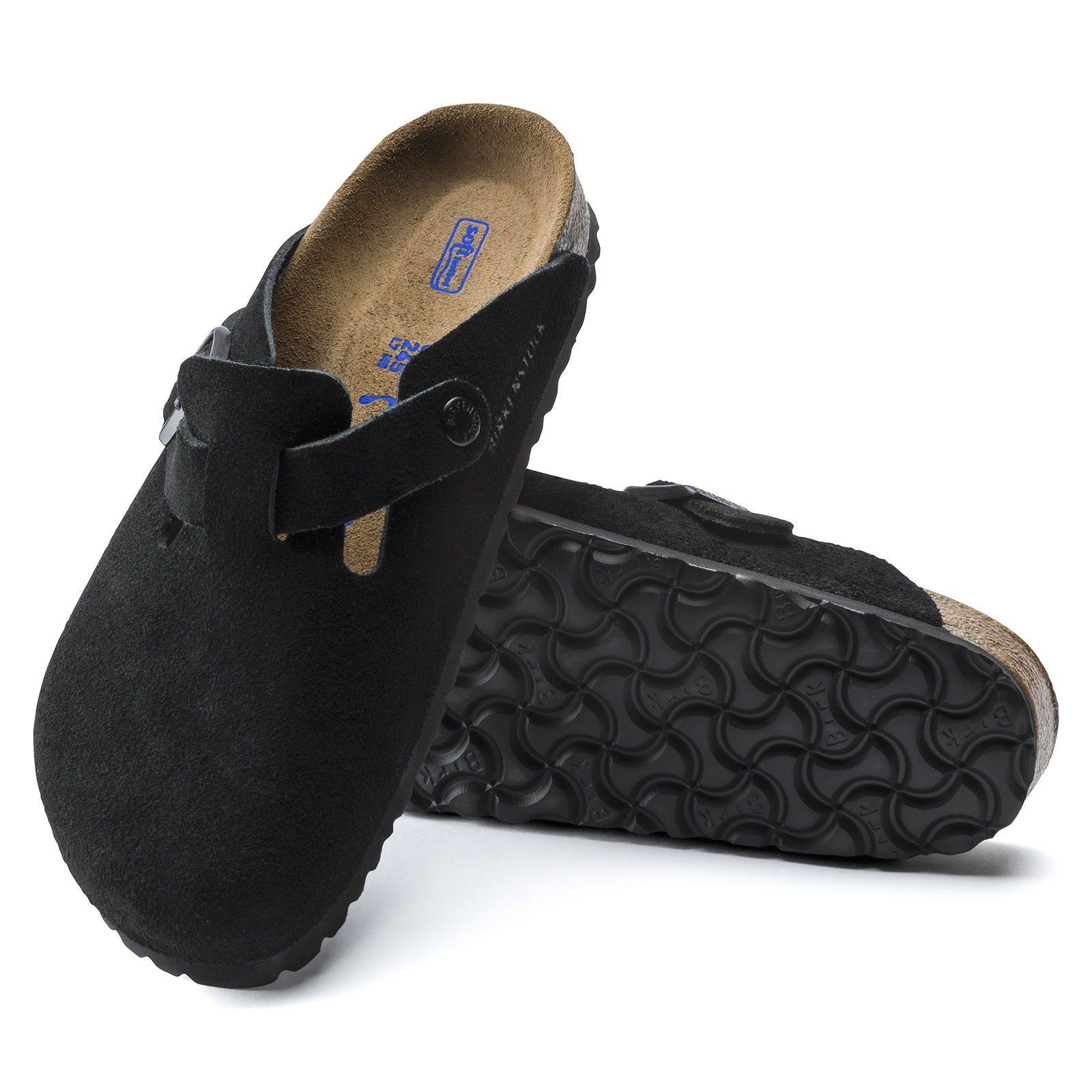 Birkenstock Boston Soft Footbed Clog - 35 - Taupe Suede