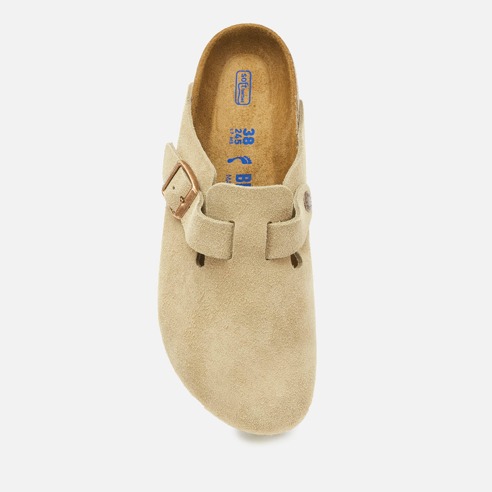Birkenstock Boston Suede Leather Taupe Clogs