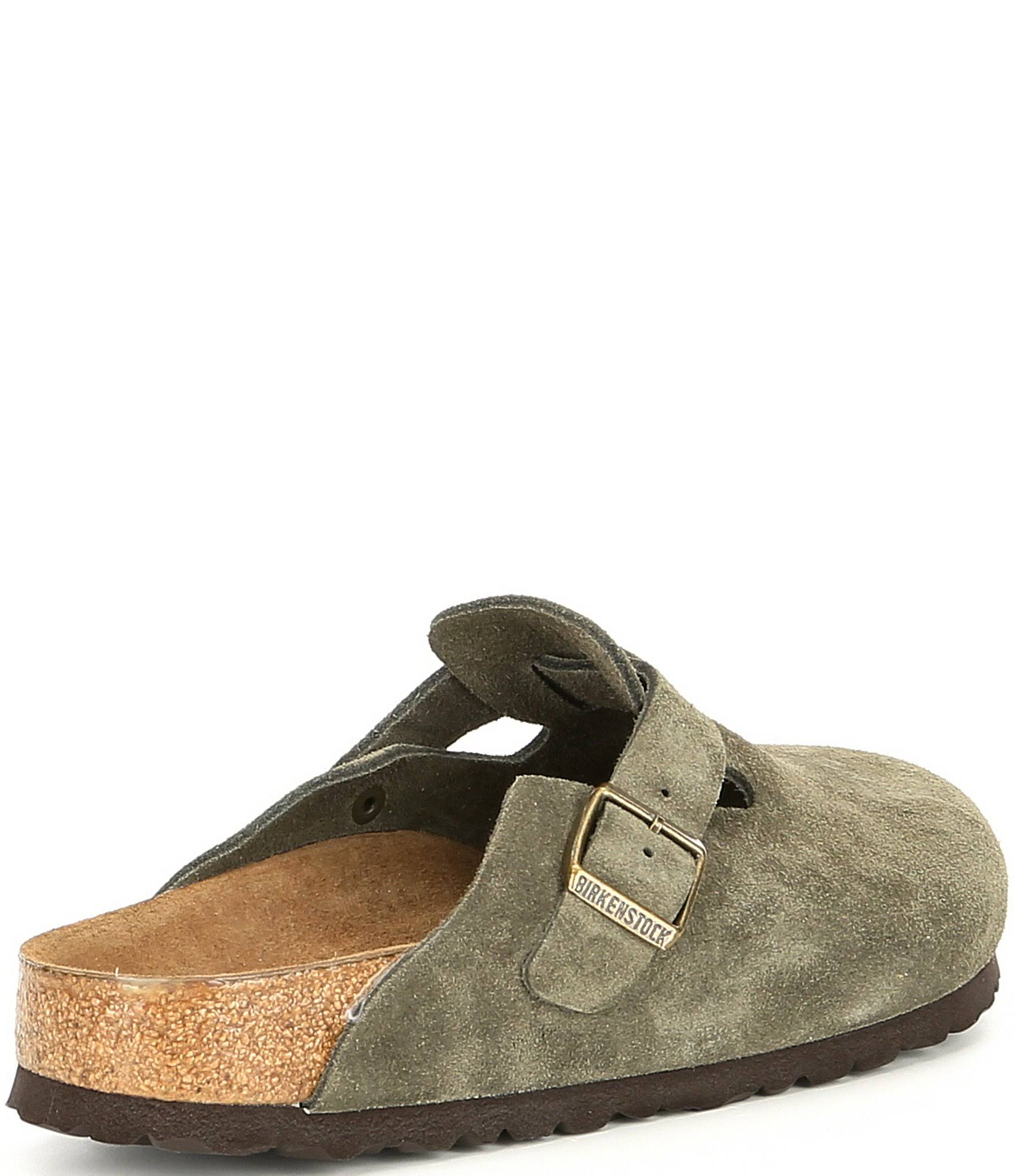 Birkenstock Boston Soft Footbed Clog Night Suede